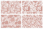 8 Lacy seamless vector patterns