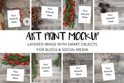 Art Print Mockups w/Smart Objects