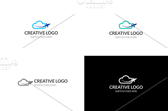 Cloud Rocket in Logo Templates - product preview 3