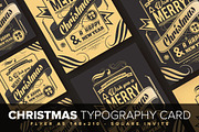 Christmas Typography Card Design