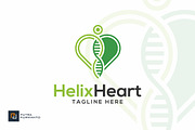 Helix Heart - DNA Logo