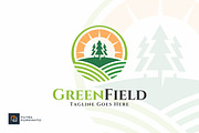 Green Field - Farm Logo