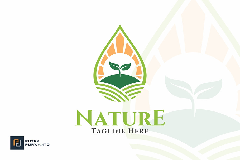 Nature Farm - Water Logo in Logo Templates - product preview 8