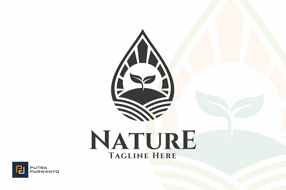 Nature Farm - Water Logo in Logo Templates - product preview 1