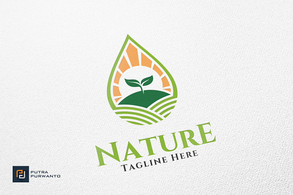 Nature Farm - Water Logo in Logo Templates - product preview 2