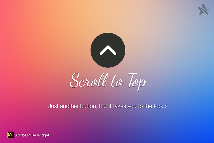 Scroll to Top - Adode Muse Widget