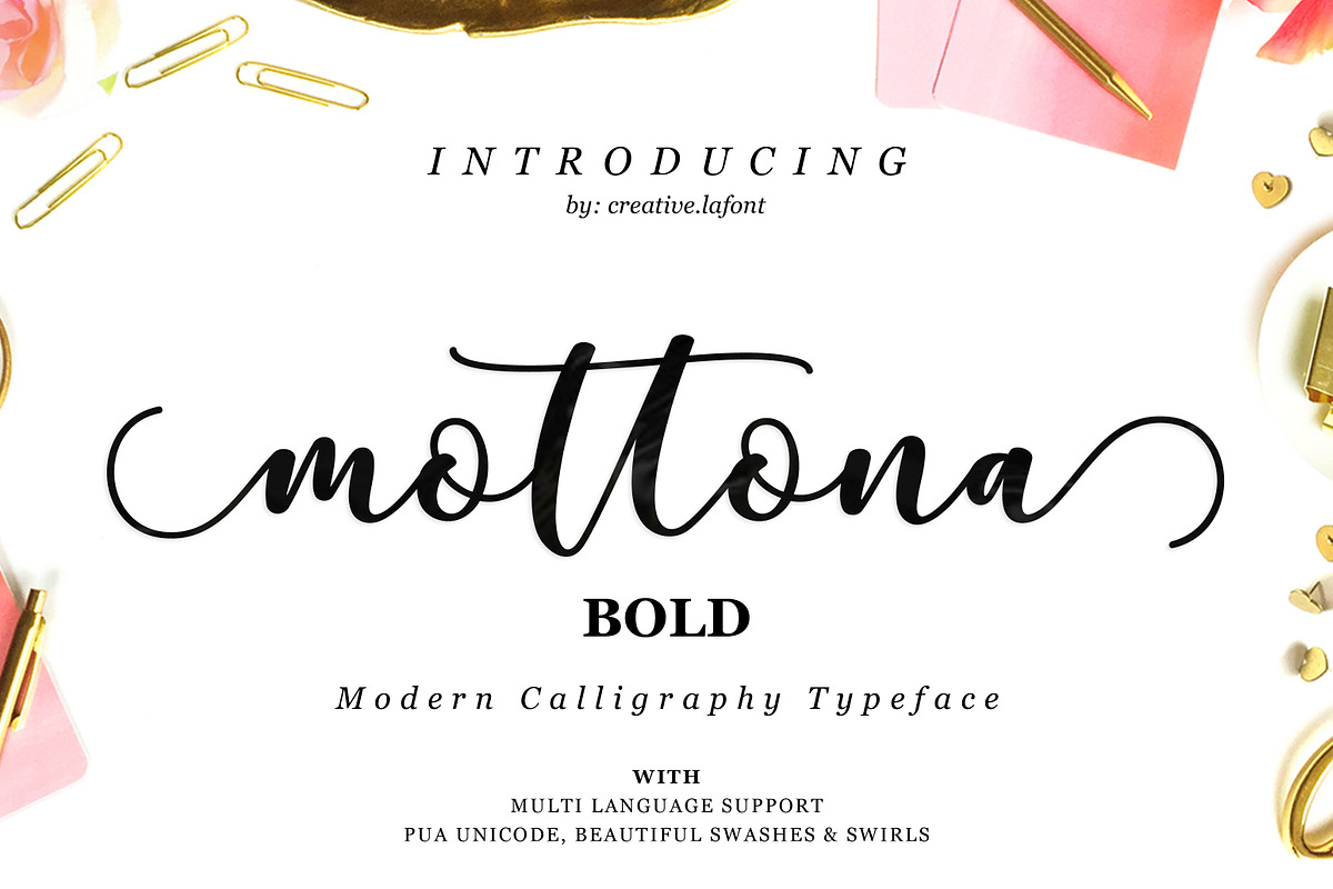 Mottona Bold Script - 30% Off in Script Fonts - product preview 8