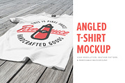 Angled T-Shirt Mockup