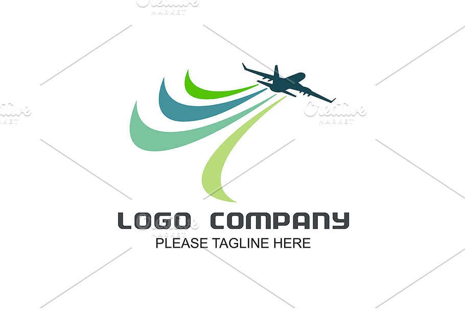 Air Plane Holiday in Logo Templates - product preview 8