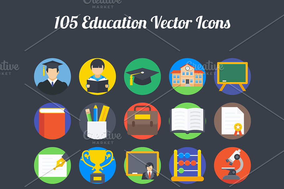 100+ Education Vector Icons