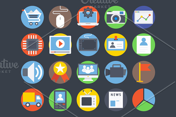 100+ Digital Marketing Vector Icons in Graphics - product preview 1
