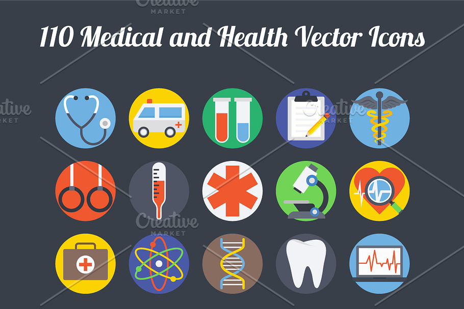 100+ Medical and Health Vector Icons