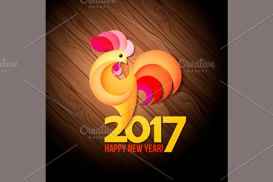 symbol of new year 2017 in Illustrations - product preview 8