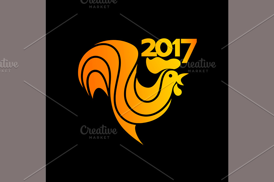 symbol of new year 2017 in Illustrations - product preview 8