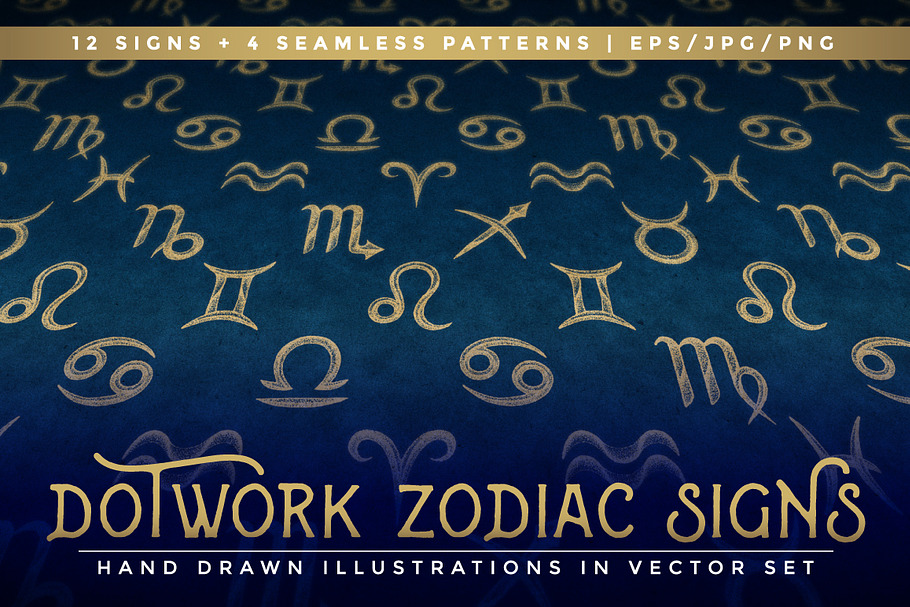 Dotwork Zodiac Signs in Graphics - product preview 8