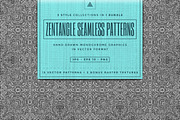 Zentangle seamless vector patterns