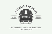 American football and rugby emblems