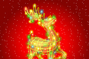 Christmas silhouettes reindeer 