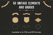 [Only 2$] 50 Vintage elements/badges