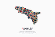  People map country Abkhazia