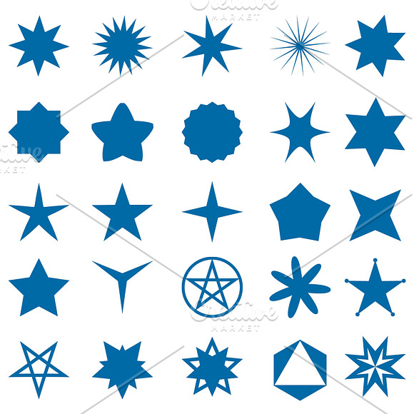 Stars Vector Shapes in Illustrations - product preview 1