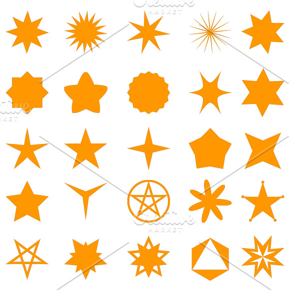 Stars Vector Shapes in Illustrations - product preview 2