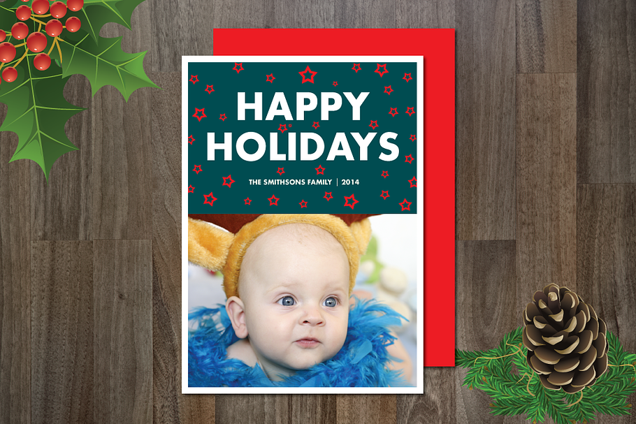 Holiday Photo Card in Card Templates - product preview 8