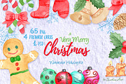 Very Merry Christmas Watercolor Kit