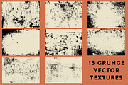 15 Grunge Vector Textures