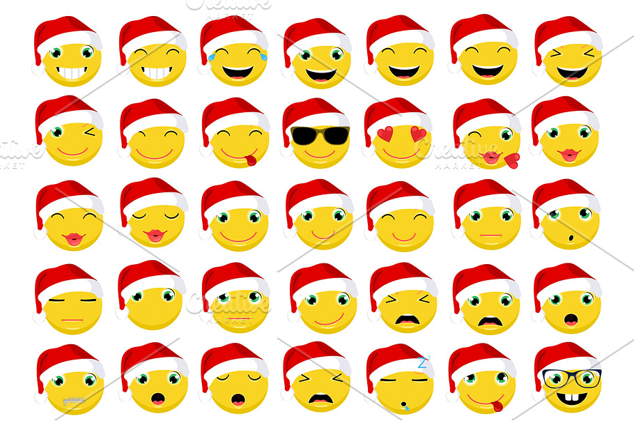 Christmas Emoticons / Emoji 