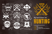 Hunting labels set