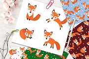 Cute fox set