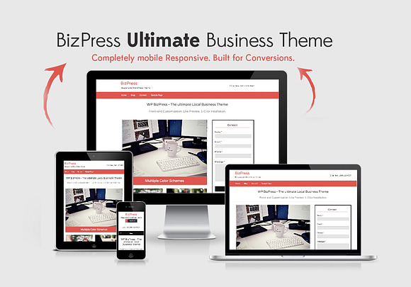 BizPress Local Business Theme in WordPress Business Themes - product preview 1
