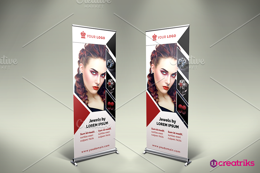 Jewelry Roll Up Banner