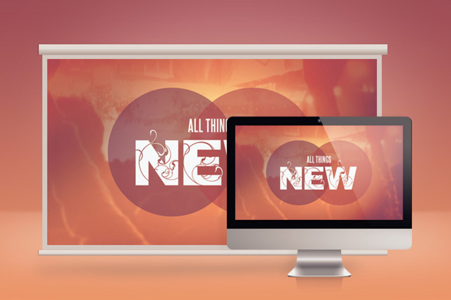 All Things New Church Slide PSD in Templates - product preview 8