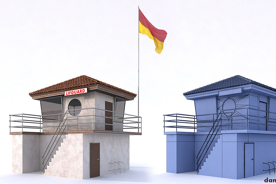 Lifeguard Building in Architecture - product preview 8