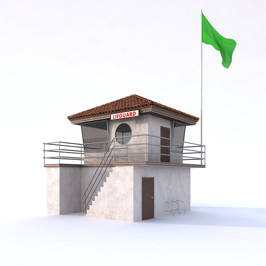 Lifeguard Building in Architecture - product preview 4