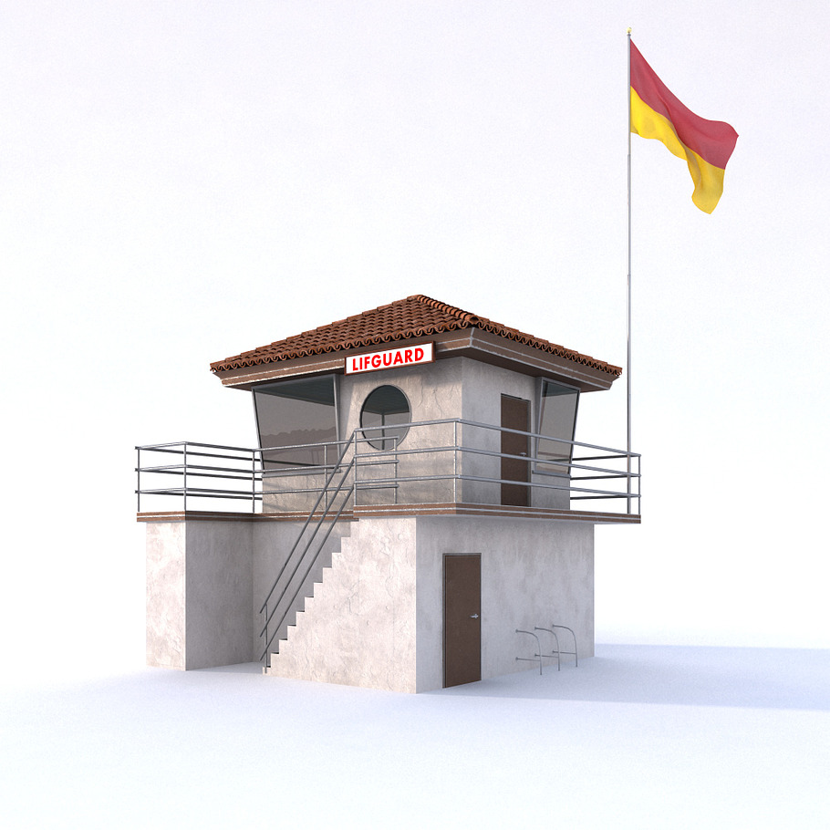 Lifeguard Building in Architecture - product preview 9