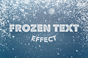 Frozen Text Effect for Photoshop