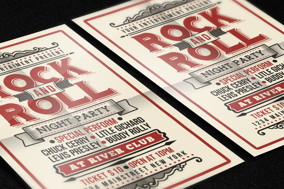 Vintage Rock and Roll Music Party