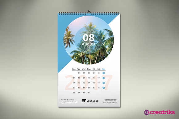 Wall Calendars  Bundle  in Presentation Templates - product preview 3