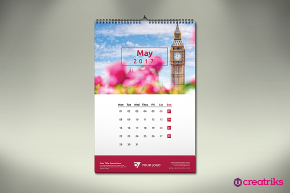 Wall Calendars  Bundle  in Presentation Templates - product preview 6