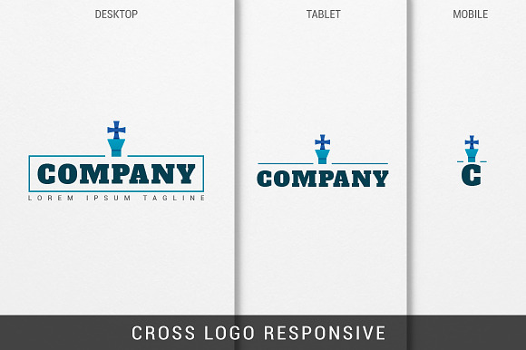 Cross Logo Responsive in Logo Templates - product preview 2