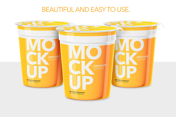 Yogurt Cup - High Angle - Mockup in Product Mockups - product preview 2