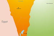 map of Israel country