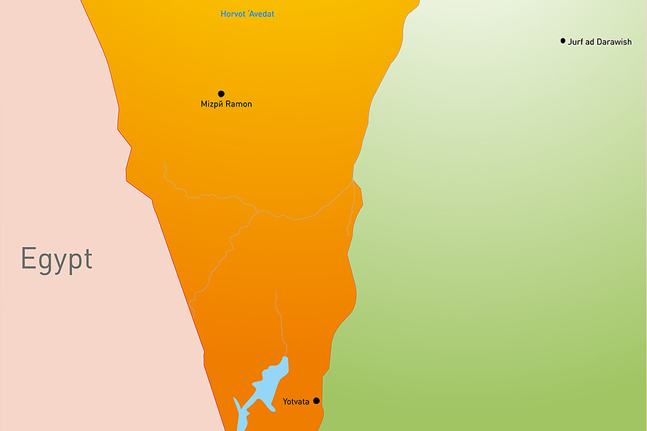map of Israel country in Illustrations - product preview 8
