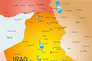 map of Iraq country