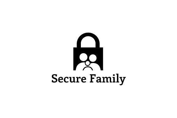 Secure Family Logo Template in Logo Templates - product preview 1