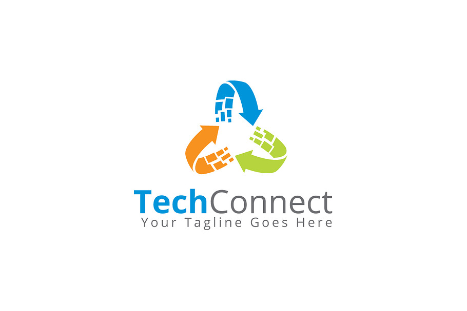 Tech Connect Logo Template in Logo Templates - product preview 8