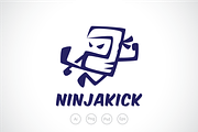 Ninja Kick Logo Template